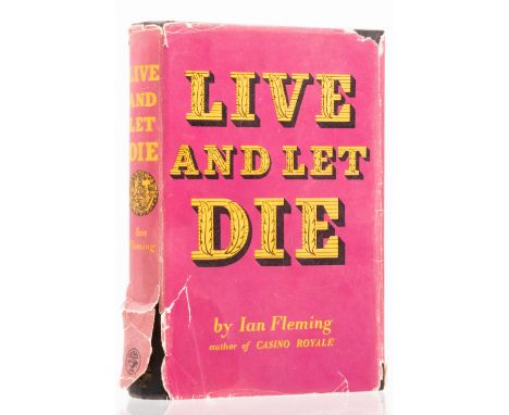 Fleming (Ian) Live and Let Die, first edition, original black boards with gilt medallion to upper cover, spine lettered in gi