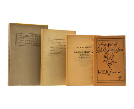 Lawrence (D.H.) Love Among the Haystacks, spotting, browning to endpapers, original buckram-backed cloth, dust-jacket, Nonesu