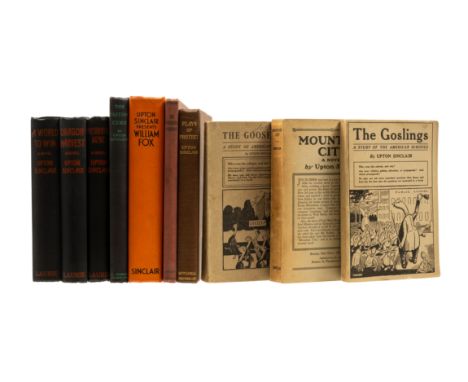 Sinclair (Upton) The Goslings, first edition, original wrappers, California, by the author, 1924; Mountain City, 'special gif
