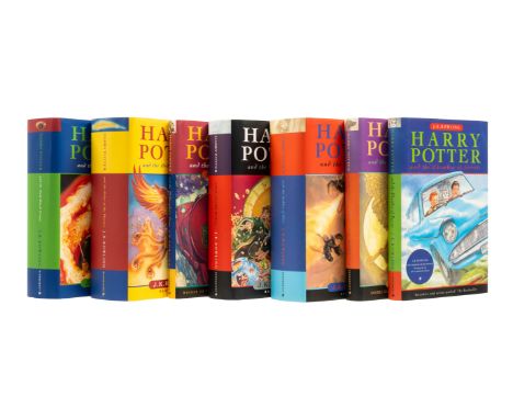 Rowling (J.K.) [The Harry Potter novels], 7 vol., comprising Harry Potter and the Philosopher's Stone, 27th printing, 1997; H