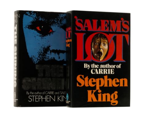 King (Stephen) Salem's Lot, 1975; The Shining, 1977, first English editions, some light marginal toning, original boards, dus