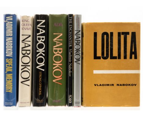 Nabokov (Vladimir) Lolita, very light spotting, spine lightly faded, few creases and fraying to extremities, 1959; Ada, jacke