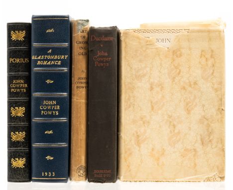 Powys (John Cowper) Porius, number 104 of 200 copies signed by the author, small stain to lower margin of first few leaves, o