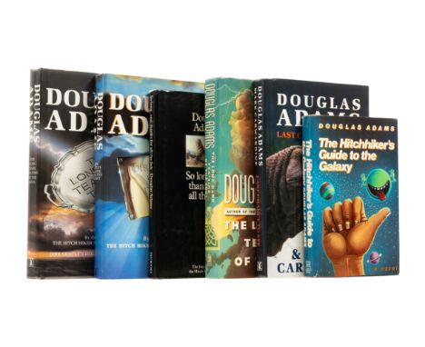 Adams (Douglas) The Hitchhiker's Guide to the Galaxy, first American edition, New York, 1980; Last Chance to See..., first ed