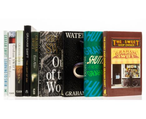 Swift (Graham) The Sweet Shop Owner, 1980; Shuttlecock, 1981; Waterland, 1983; Out of this World, 1988, first editions, each 