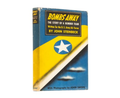 Steinbeck (John) Bombs Away: The Story of a Bomber Team, first edition, photographic illustrations, ownership stamp on pasted