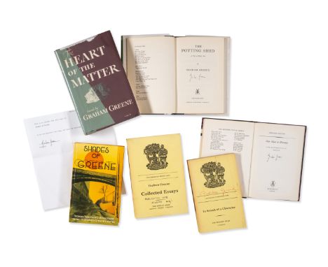 Greene (Graham).- Shades of Greene: The Televised Stories of Graham Greene, Greene's own personal file copy, signed by him on