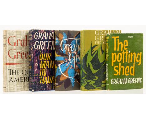 Greene (Graham) A Burnt Out Case,&nbsp;1961; Our Man in Havana, jacket price-clipped, 1958; The Potting Shed, endpapers brown