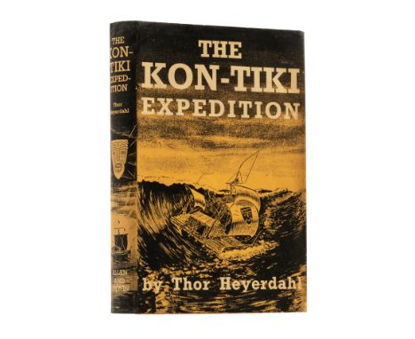 Heyerdahl (Thor) The Kon-Tiki Expedition, first edition, signed by the author on endpapers, plates, 2pp. advertisements, very