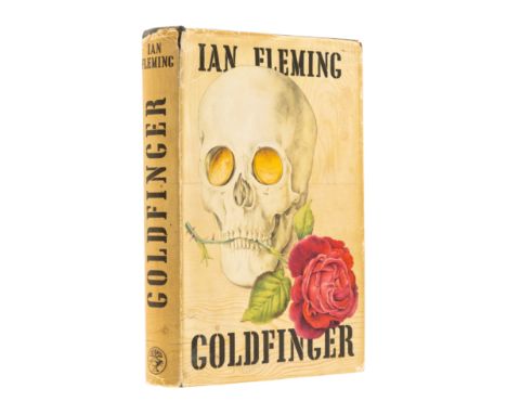 Fleming (Ian) Goldfinger, first edition, ink ownership inscription on front free endpapers, original boards with skull design