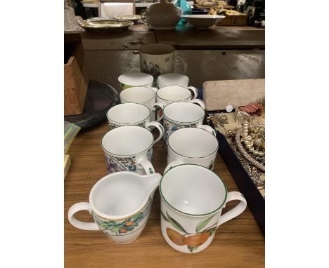A COLLECTION OF ROYAL WORCESTER, ETC CUPS 