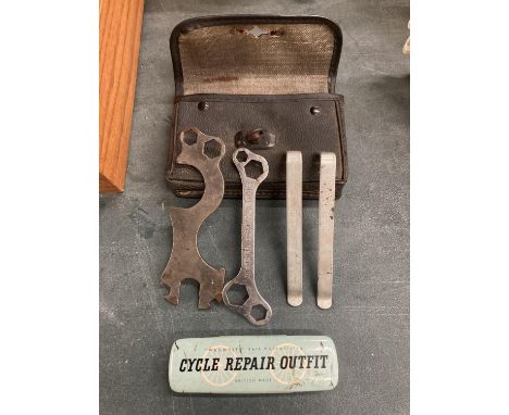 A VINTAGE CYCLE REPAIR OUTFIT 