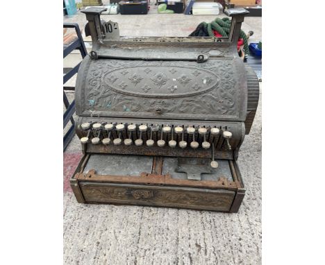 A VINTAGE NATIONAL CASH REGISTER 
