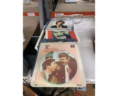 A COLLECTION OF VINTAGE VIDEO DISCS TO INCLUDE THE PRODUCERS, SHAMUS, NEIL DIAMOND, ETC - 8 IN TOTAL 