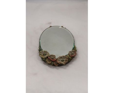 A VINTAGE BARBOLA MIRROR, 18CM X 28CM 
