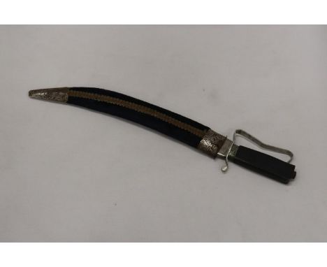 A VINTAGE KNIFE IN SHEATH 
