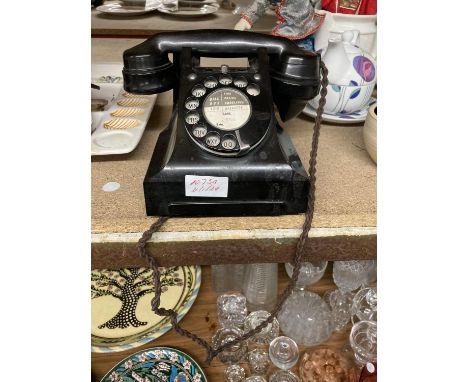 TWO VINTAGE BAKELITE PHONES 