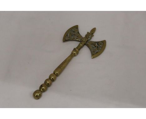 A DOUBLE HEADED AXE 
