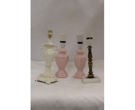 FOUR LAMP BASES 