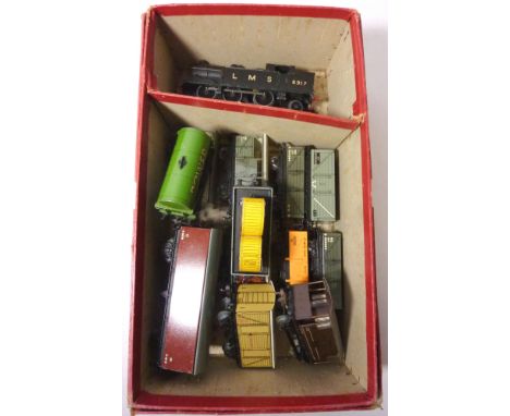 Hornby Dublo LMS tank engine 6917, and various rolling stock Condition Report Click here for further images, condition, aucti