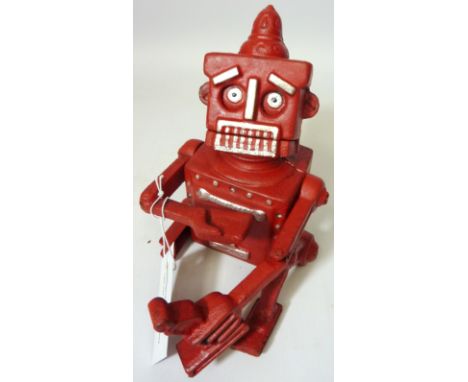 Cast iron robot money box H17cm  Condition Report Click here for further images, condition, auction times & delivery costs
