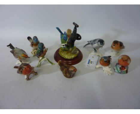 Collection of Goebel, Royal Worcester and other bird ornaments (10) Condition Report Click here for further images, condition