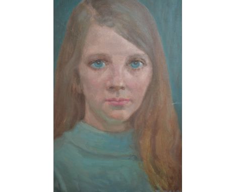 William Mason, 20th Century oil on canvas, head and shoulder portrait of a girl, signed and dated '68, 17.5ins x 13.5ins, gil
