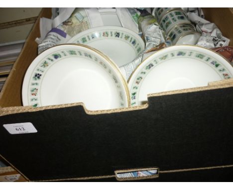 Extensive Royal Doulton Tapestry pattern dinner and tea service in two boxes