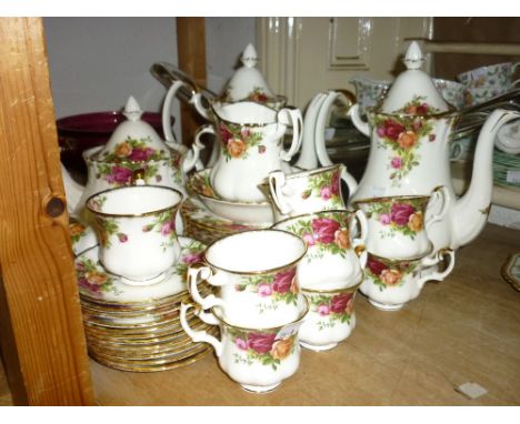Royal Albert Old Country Roses pattern tea and coffee service