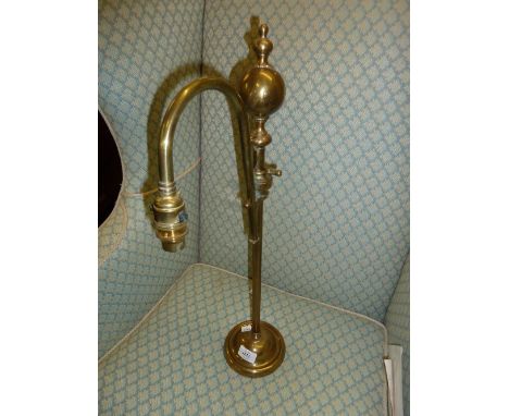 20th Century brass table lamp (lacking shade)