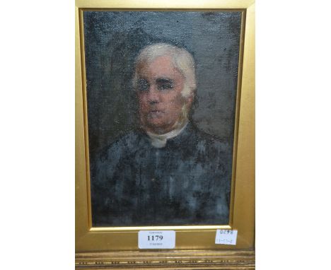 Small 19th Century oil on canvas, portrait of a gentleman together with various other sporting engravings etc