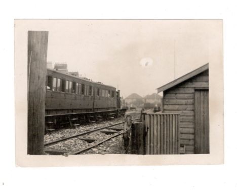 Weston, Clevedon &amp; Portishead Light Railway, small 9 x 7 cm photo of train and line V rare, not seen anything before on t