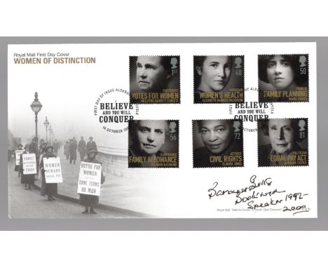 Betty Boothroyd, Parliament Speaker 1992-2000 on 2006 women of Distinction FDC