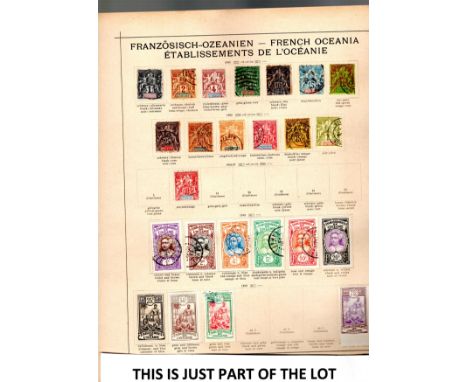 French Colonies 1884-1926 Collection on vintage printed Schaubec leaves, clean mint. We note French Oceanic settlements, Guad