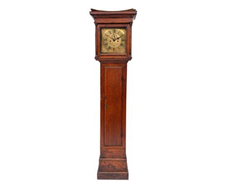 Josiah Kember, Shaw, an oak longcase clock the eight-day duration movement striking the hours on  bell with the twelve-inch s