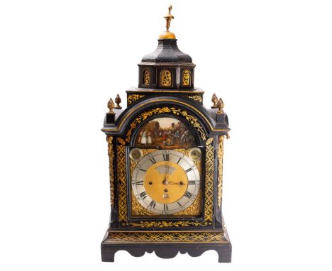 Samuel West, London, a substantial  automaton musical bracket clock the eight-day duration, triple-fusee movement with verge 