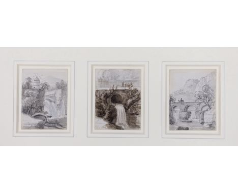 Paul Sandby R.A. (1721-1798), three pen, ink and pencil studies, River landscapes, all inscribed, one dated ‘66, Abbot &amp; 