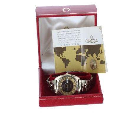 Omega Constellation Chronometer Electronic f300Hz gold plated and stainless steel gentleman's wristwatch, ref. 198 0034, seri