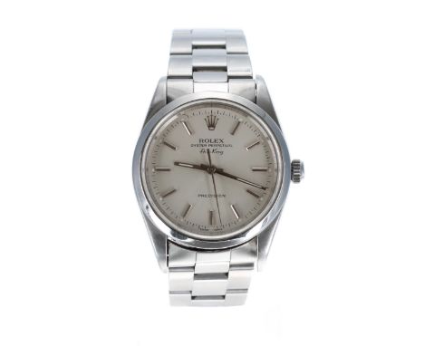 Rolex Oyster Perpetual Air-King Precision stainless steel gentleman's wristwatch, ref. 14000, serial no. A799xxx, circa 1999,