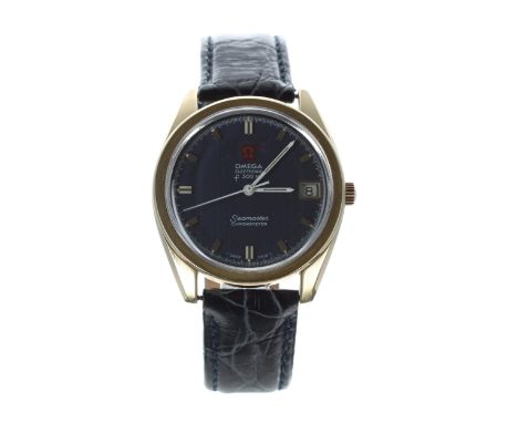 Omega Seamaster Chronometer Electronic f300Hz gold plated and stainless steel gentleman's wristwatch, ref. 198.001, serial no