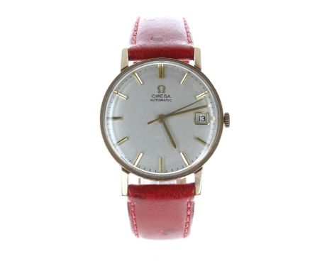 Omega 9ct automatic gentleman's wristwatch, Birmingham 1965, ref. 161/2-5002, serial no. 21894xxx, circa 1964, silvered dial 