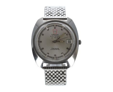 Omega Genéve Chronometer Electronic f300Hz stainless steel gentleman's wristwatch, ref. 198.030, serial no. 35707xxx, circa 1