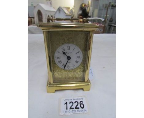 A Bayard French carriage clock with movement by Duvendrey and Bloqel
