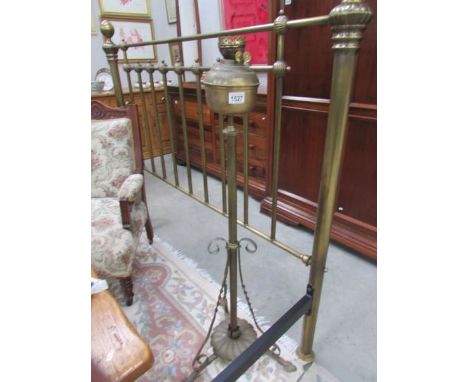 A brass standard lamp