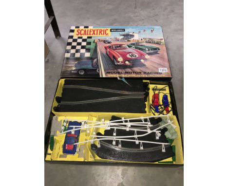 A boxed Scalextric set 60 with one car