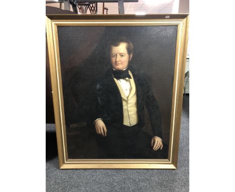 British School (19th century) Portrait of a gentleman, oil on canvas, 90cm by 71.5cm 