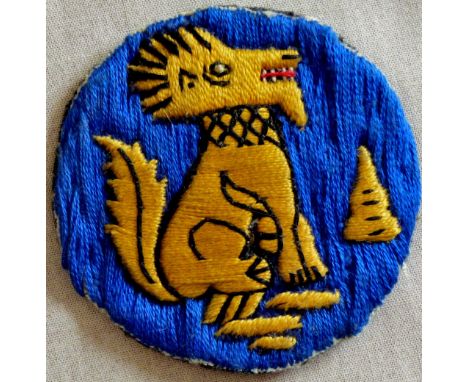 British WWII Chindits Sleeve Patch, a clean original example.