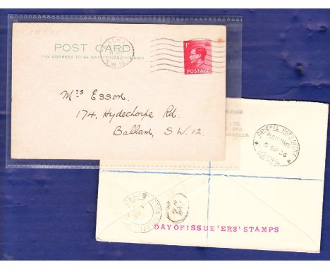 Great Britain 1936 (1 Sept) 1/2d, 1d and 2 1/2d FDC Registered and 1d (14 Sept) First Day Card.