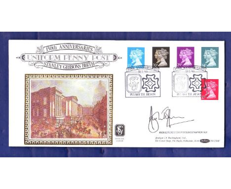 Great Britain - 1990 6th March  Europa Benham FDC with Special hand stamp signed by Mary Malcolm one of the first BBC announc