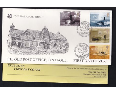 Great Britain.01(10th April) Submarines Centenary The Navy Submarines special h/s on National Trust, The Old Post Office,Tist